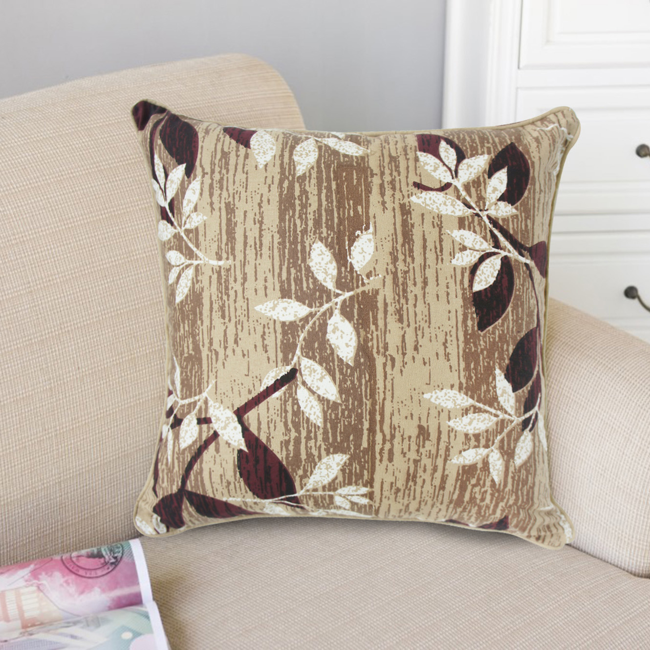 歐風純棉小抱枕(45x45cm)_千葉