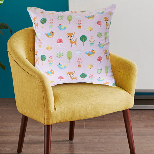 歐風純棉抱枕(45x45cm)(60x60cm)_小鹿