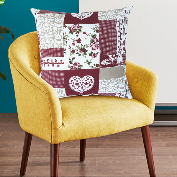 歐風純棉抱枕(45x45cm)(60x60cm)_愛心