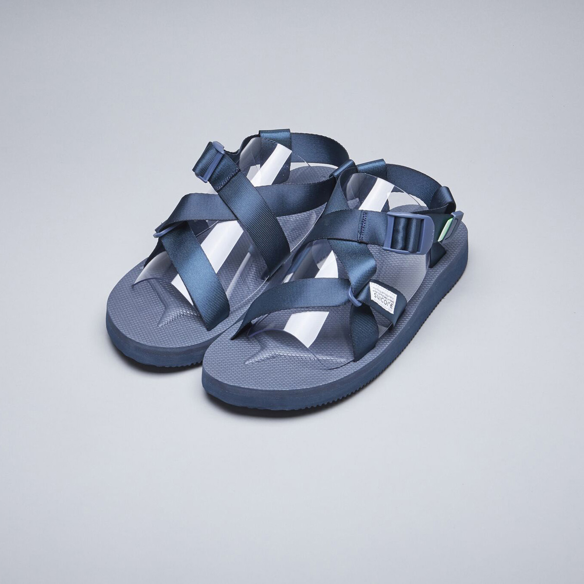 [出清商品售出無退換] SUICOKE CHIN2-CAB OG-023-2CAB 深藍 綁帶 抗菌鞋床 涼鞋 魔鬼氈【SK200232CABNY】