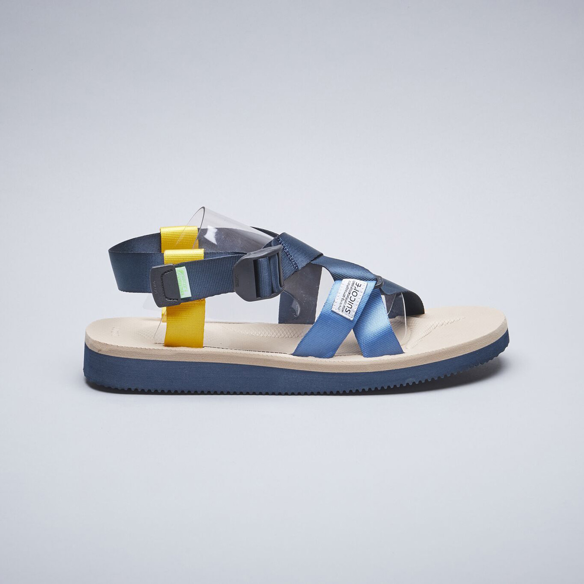 [出清商品售出無退換] SUICOKE CHIN2-CAB OG-023-2CAB 藍卡其 深藍 沙色 綁帶 抗菌鞋床 涼鞋 魔鬼氈【SK200232CABNT】