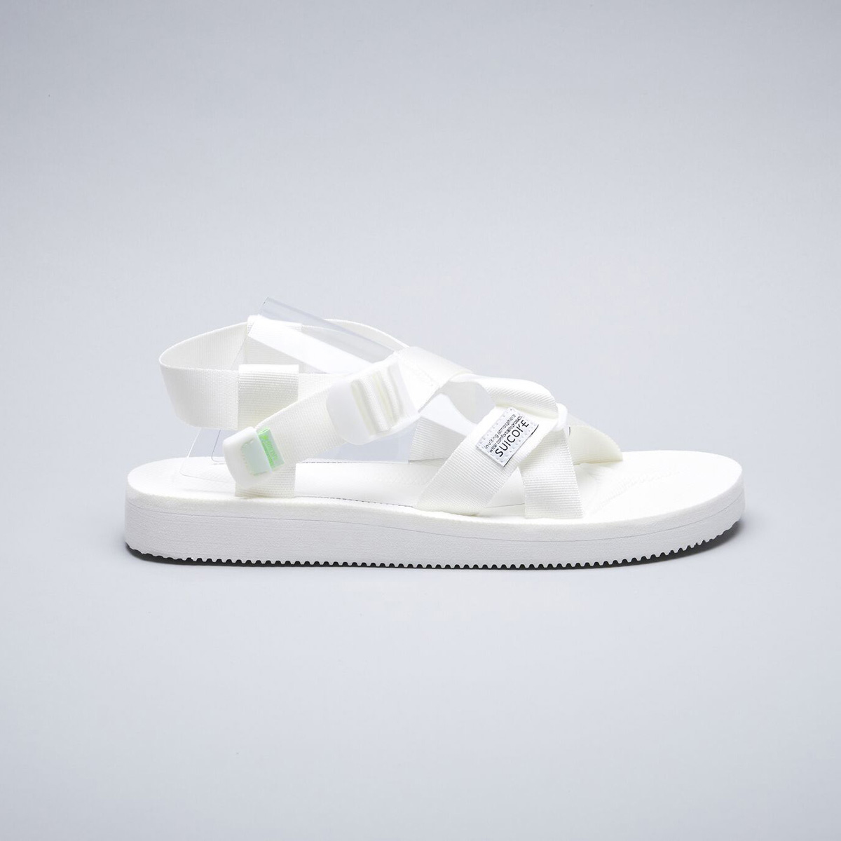 [出清商品售出無退換] SUICOKE CHIN2-CAB OG-023-2CAB 白色 綁帶 抗菌鞋床 涼鞋 魔鬼氈【SK200232CABWH】