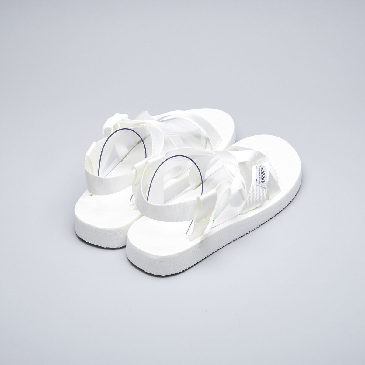 [出清商品售出無退換] SUICOKE CHIN2-CAB OG-023-2CAB 白色 綁帶 抗菌鞋床 涼鞋 魔鬼氈【SK200232CABWH】