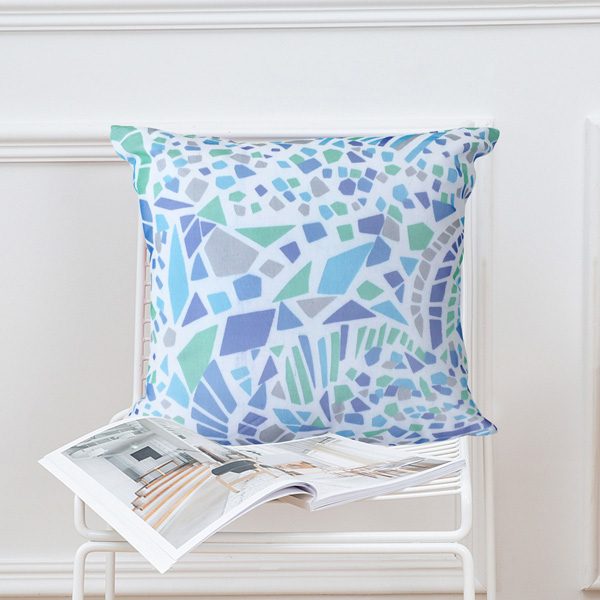 夏威夷棉紗抱枕(45x45cm)(60x60cm)_彩繪藍