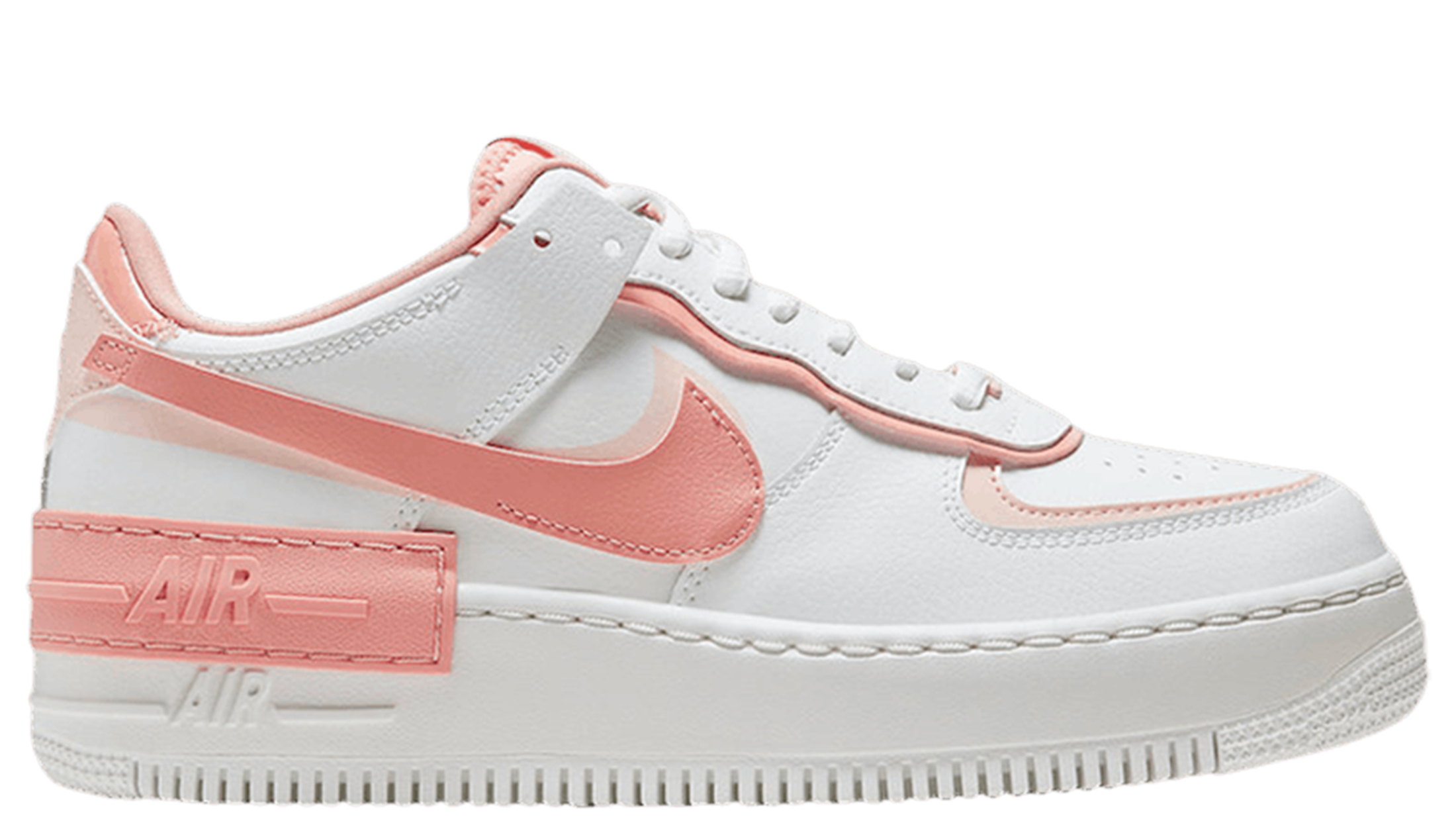 nike wmns air force 1 shadow white pink