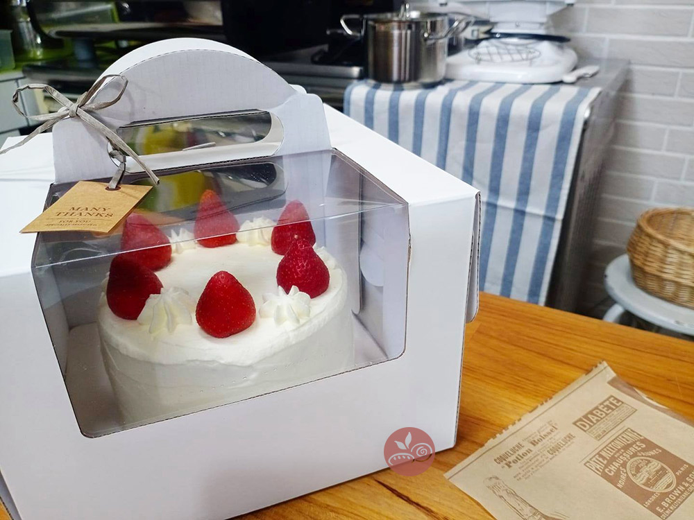 生日蛋糕 蛋糕盒 草莓蛋糕 手提盒 透明蛋糕盒 白色蛋糕盒