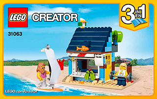 罕有絕版 LEGO 31063: Beachside Vacation（Creator 3-in-1)