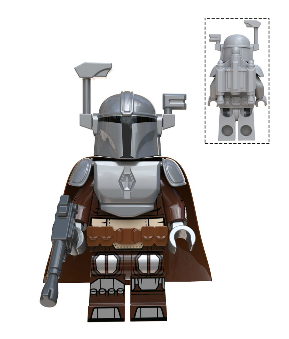 Bounty Hunter Beskar Armor The Mandalorian Star Wars Lego Moc Minifigure 
