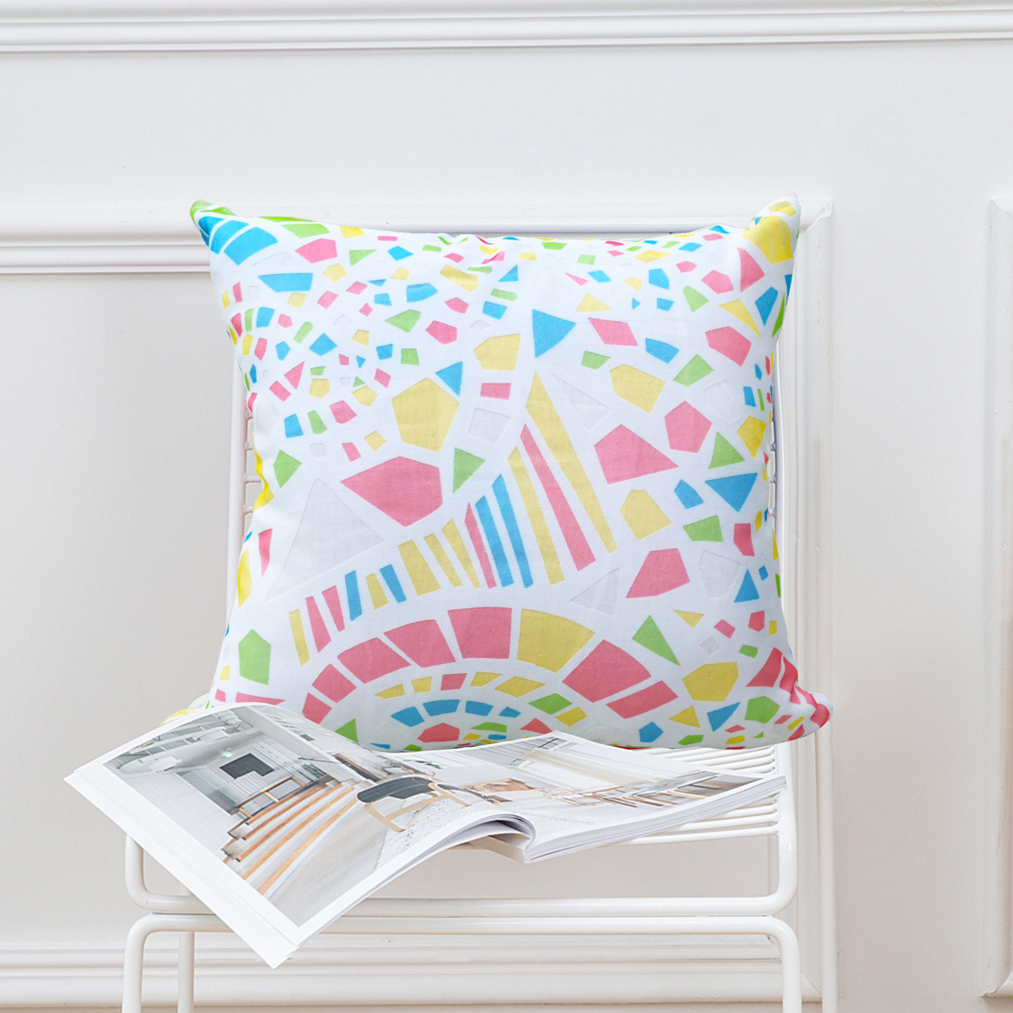 夏威夷棉紗抱枕(45x45cm)(60x60cm)_彩繪紅