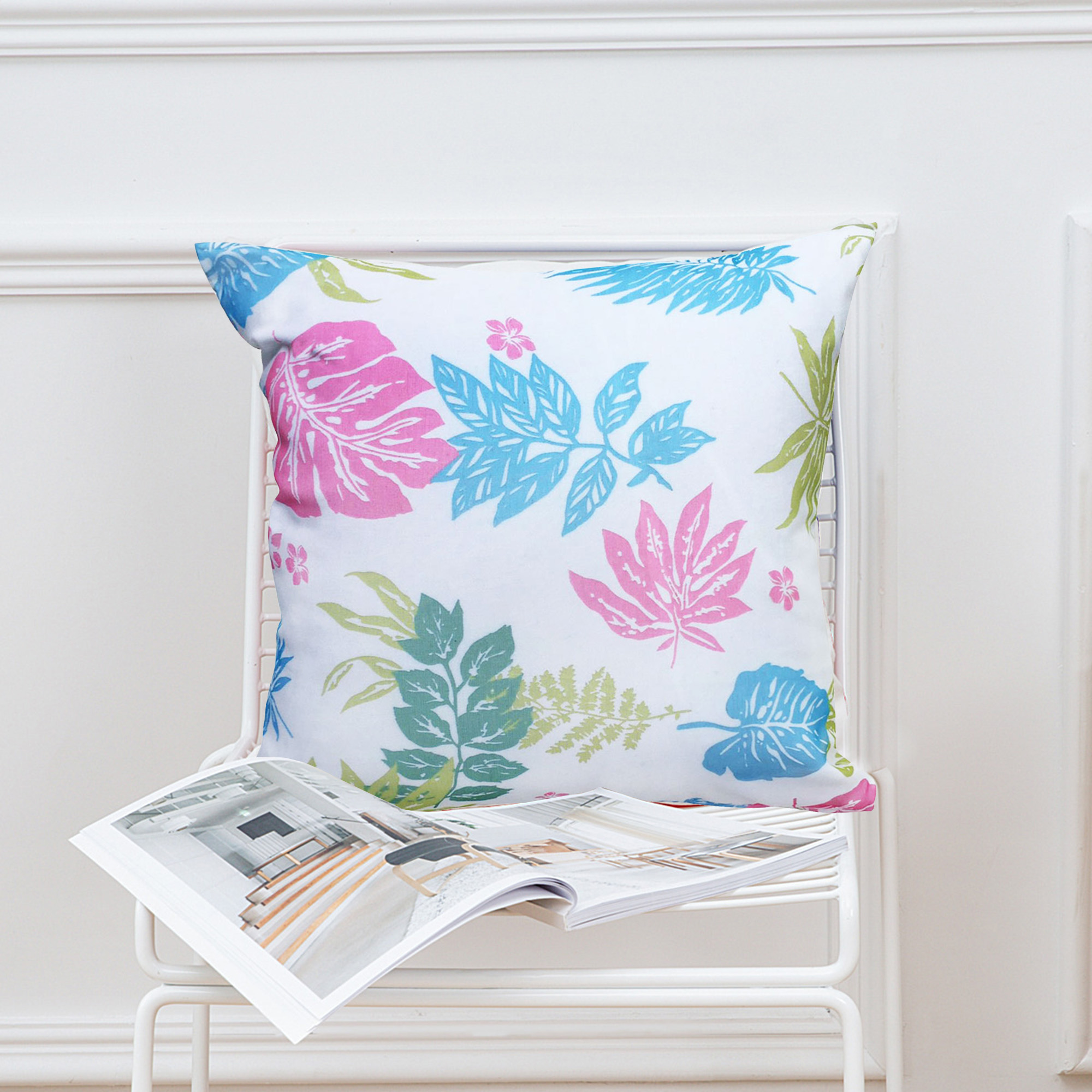 夏威夷棉紗抱枕(45x45cm)(60x60cm)_彩葉