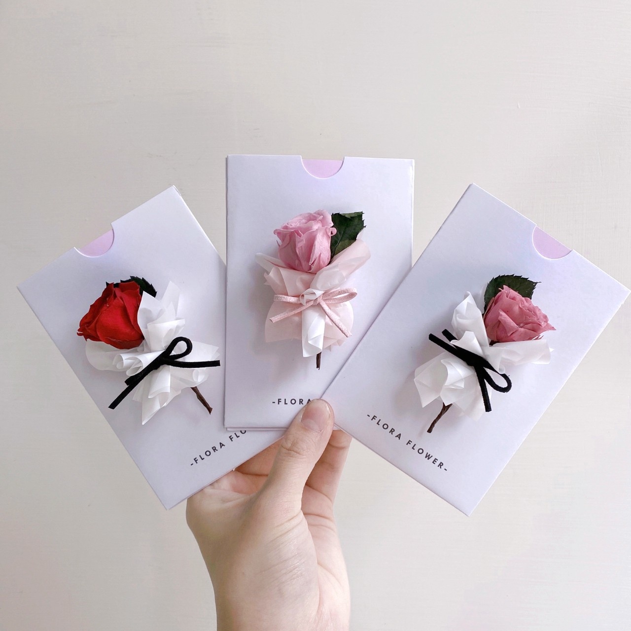 乾燥花卡片-玫瑰系列