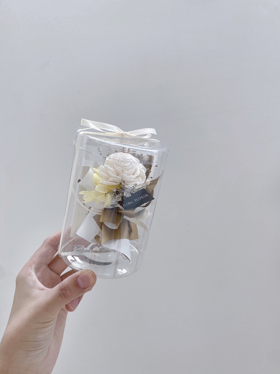 畢業季擴香瓶中花束-金屬色系