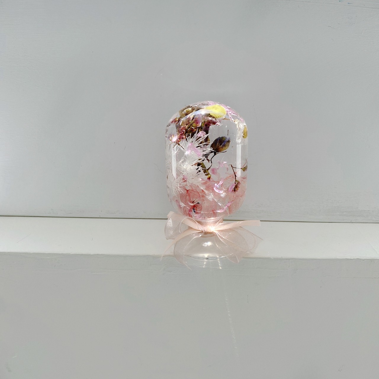 浮游花水晶球-粉/紅