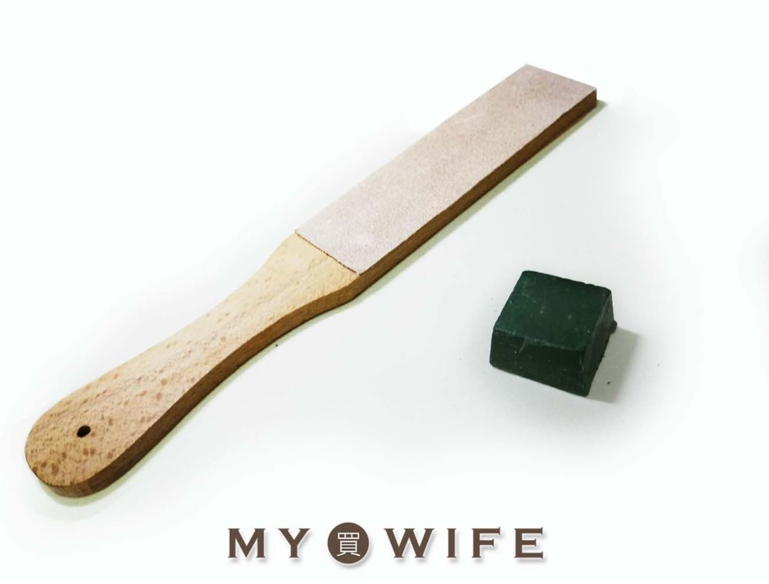 原木磨刀板(附青土)_磨刀青土/盪刀板