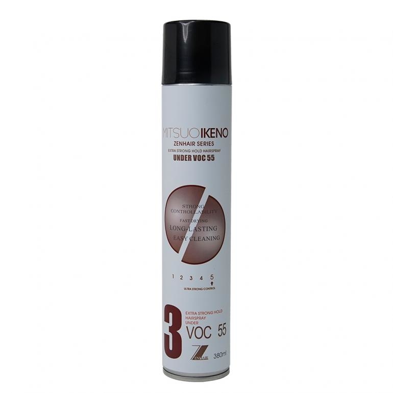 Mitsuo Ikeno Z3 Extra Strong Hold Hair Spray Under VOC55 380ml
