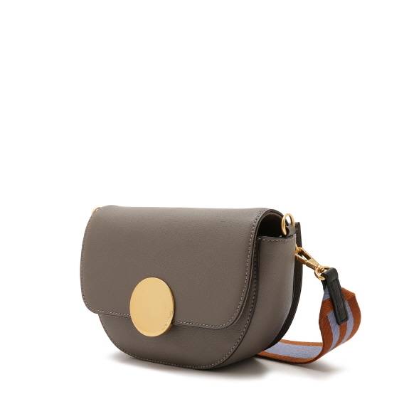 Oryany Lottie Saddle Crossbody - WARM GRAY
