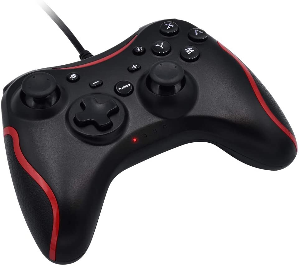 NS A'class 輕量有線連發手把 紅黑色