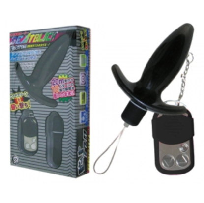 〔日本原裝進口〕A-ONE 黑色激打 無線遙控後庭震動器