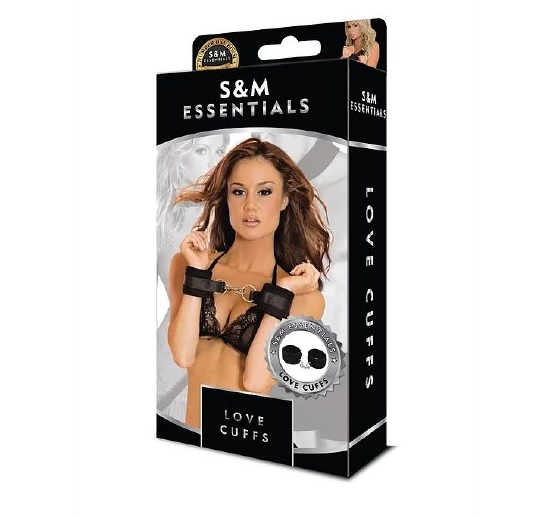 〔美國原裝進口〕 S&M Essentials 舒適魔術貼手扣 (黑色)