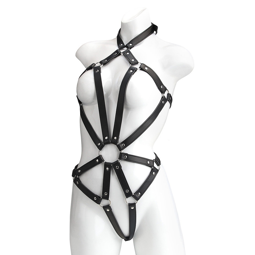 〔美國原裝進口〕S&M Essential - 仿皮SM內衣裝束 (黑色)