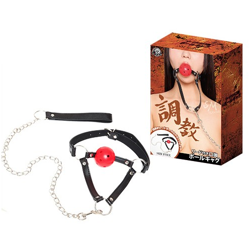 〔日本原裝進口〕 A-ONE．SM 《調教》狗帶款 口枷連頸帶