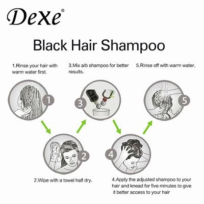 Dexe Black Hair Shampoo 25ml*10pcs/box