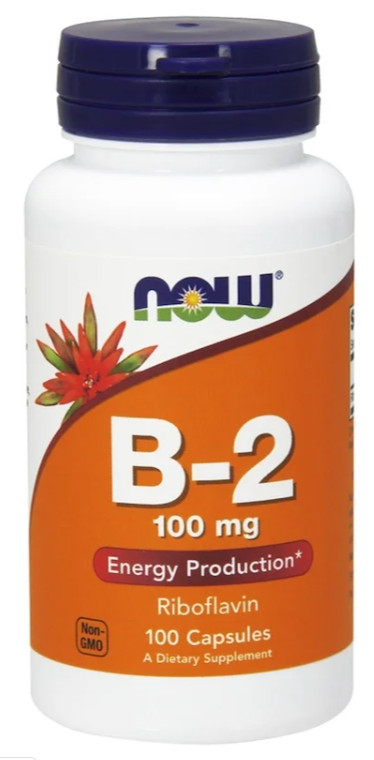 [預購] Now 維他命B-2 100mg 100粒膠囊 Vitamin B2