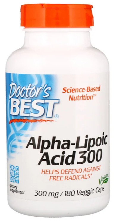 [預購] 硫辛酸 300毫克 180粒 Doctor's Best Alpha-Lipoic Acid