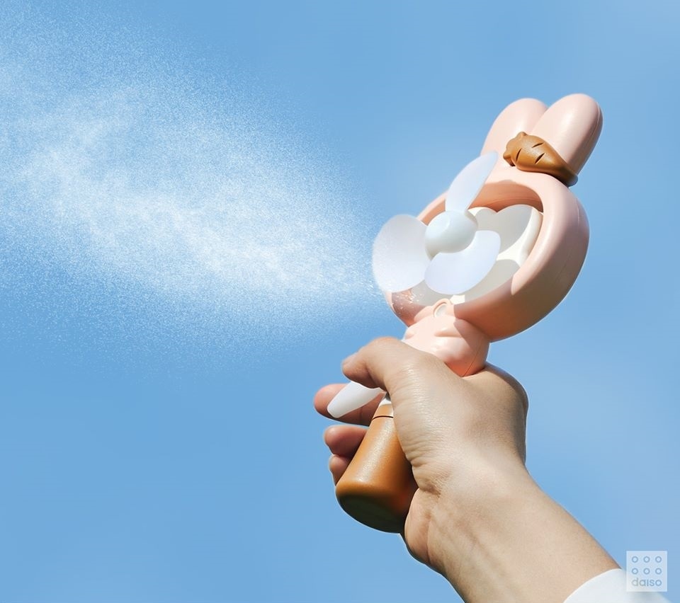 韓國DAISO 兔仔造型噴霧電風扇仔🐰