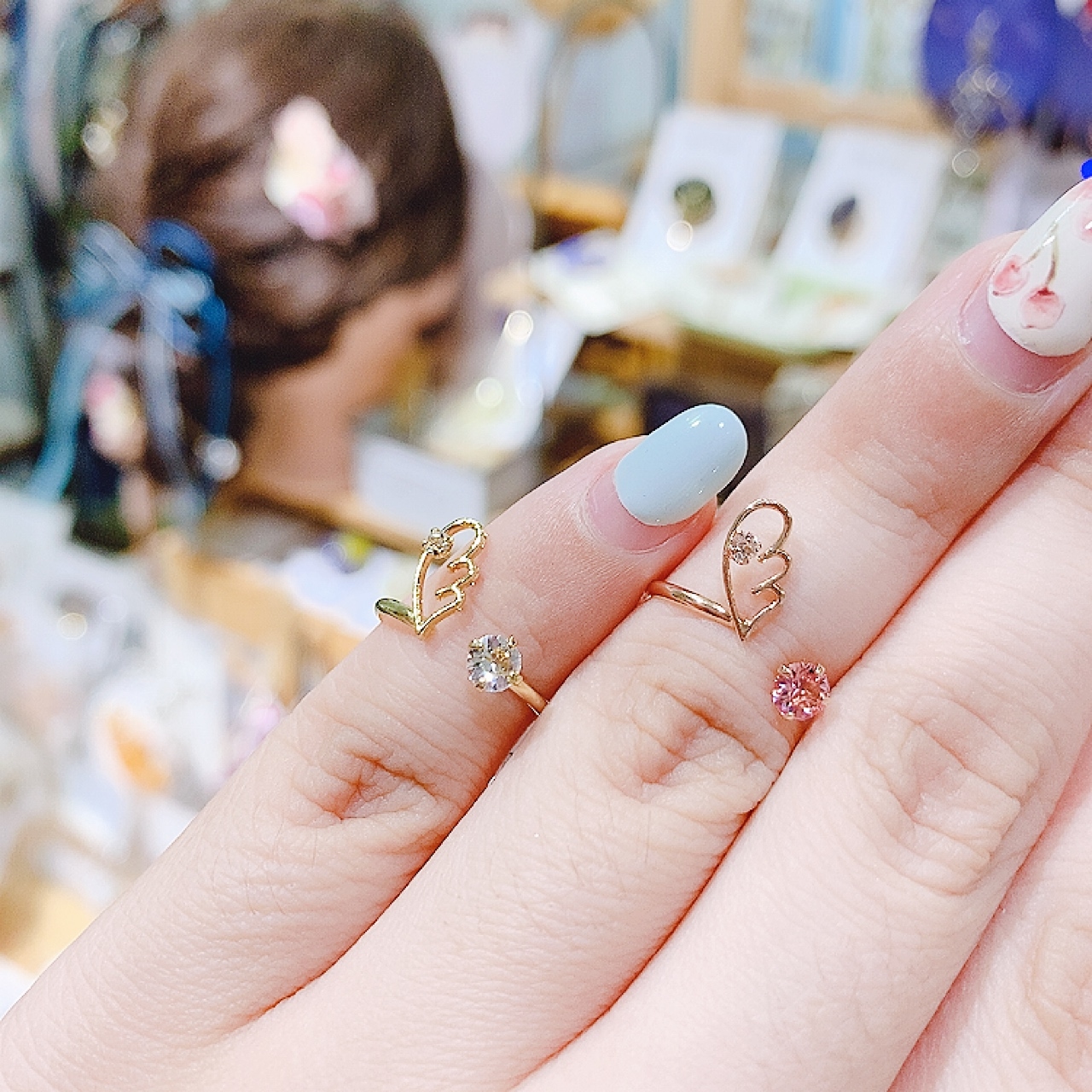 [日本制] 羽毛形狀戒指(2款)