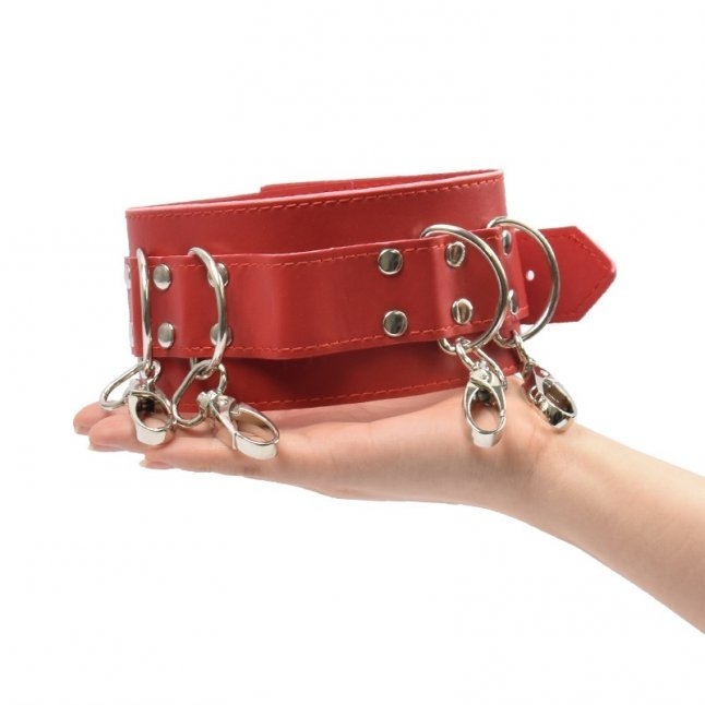 〔日本原裝進口〕 A-ONE《SM藝術》 頸銬 (黑色/紅色)