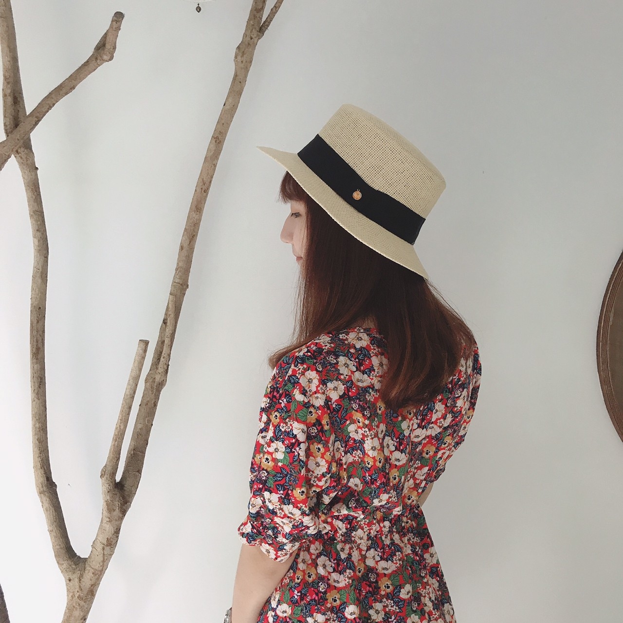 夏日平頂度假風百搭草帽