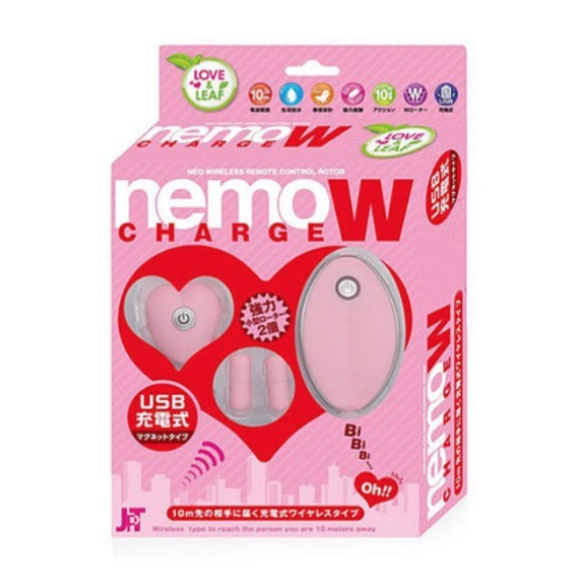 〔日本原裝進口〕J Toyz - NEMO Charge W 無線搖控雙震蛋