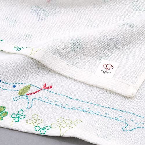 日式紗巾 34x90 (狗) (日本製)