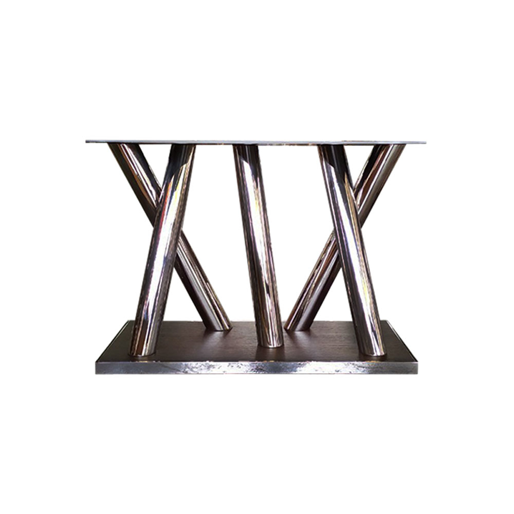 不銹鋼亮面黑鈦金屬桌腳 #501