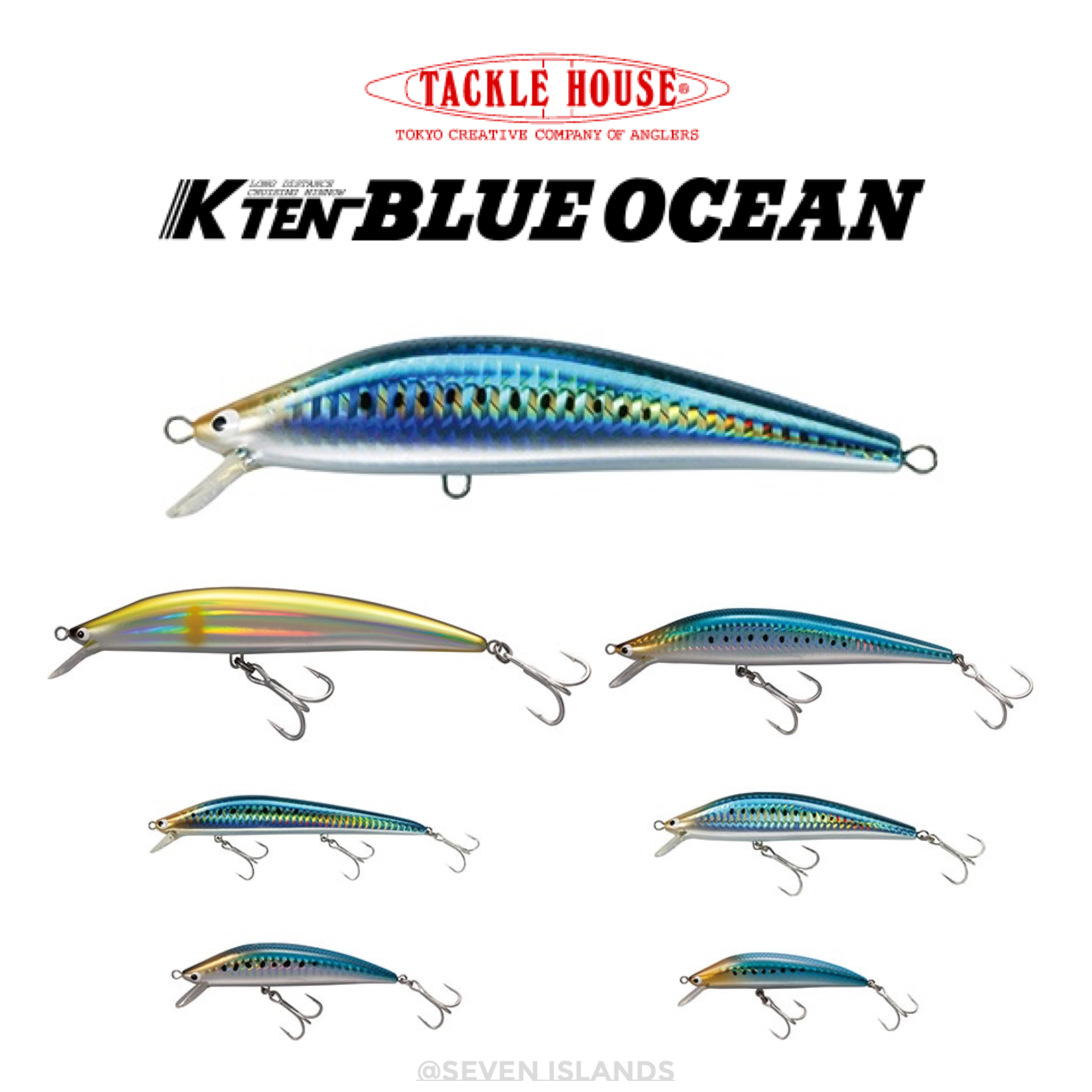タックルハウス　K-TEN BLUEOCEAN F 20周年記念ステッカー付 ステッカー各種のWEBショップ在庫状況