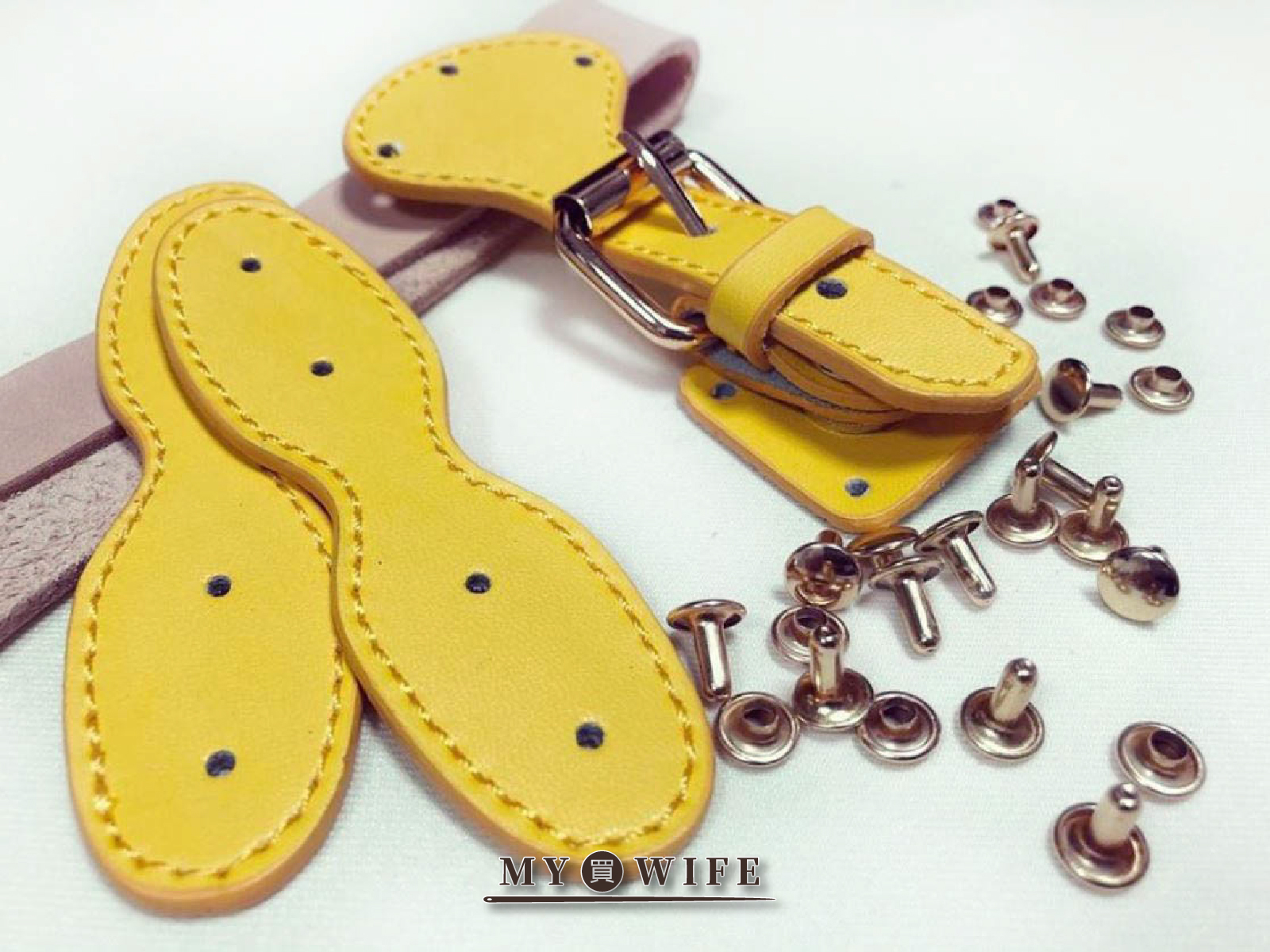 10*1.5cm_真皮雙層複合車線掛耳皮片_真皮/掛耳皮片/雙層/皮片_9色