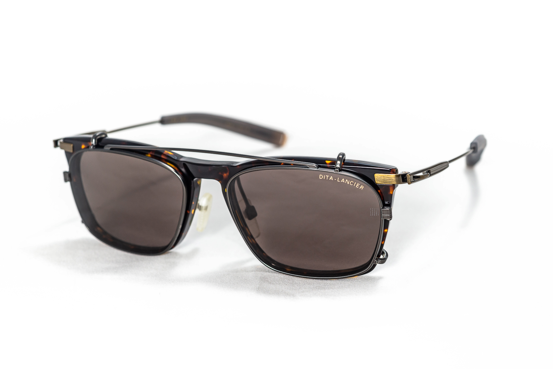 LSA-403-DTX404-53-02AF TRT-GLD with Clip-on Sunglasses