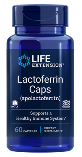 [現貨] 乳鐵蛋白膠囊300mg 60粒 Life Extension Lactoferrin Caps