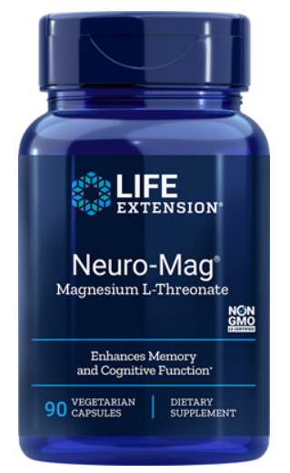[預購] 左旋蘇糖酸鎂 48毫克 90粒 Magtein Life Extension Neuro-Mag