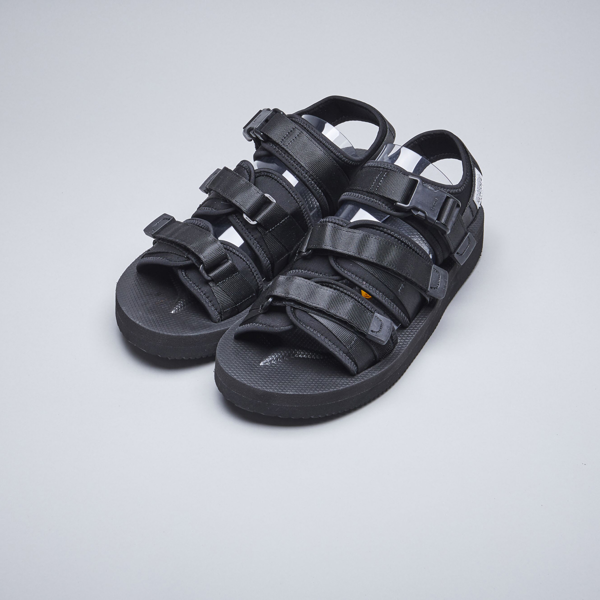 [出清商品售出無退換] SUICOKE GGA-V OG-052V 黑色 涼鞋 尼龍 耐磨 魔鬼氈 塑膠扣 VIBRAM 黃金大底【SK22052VBK】