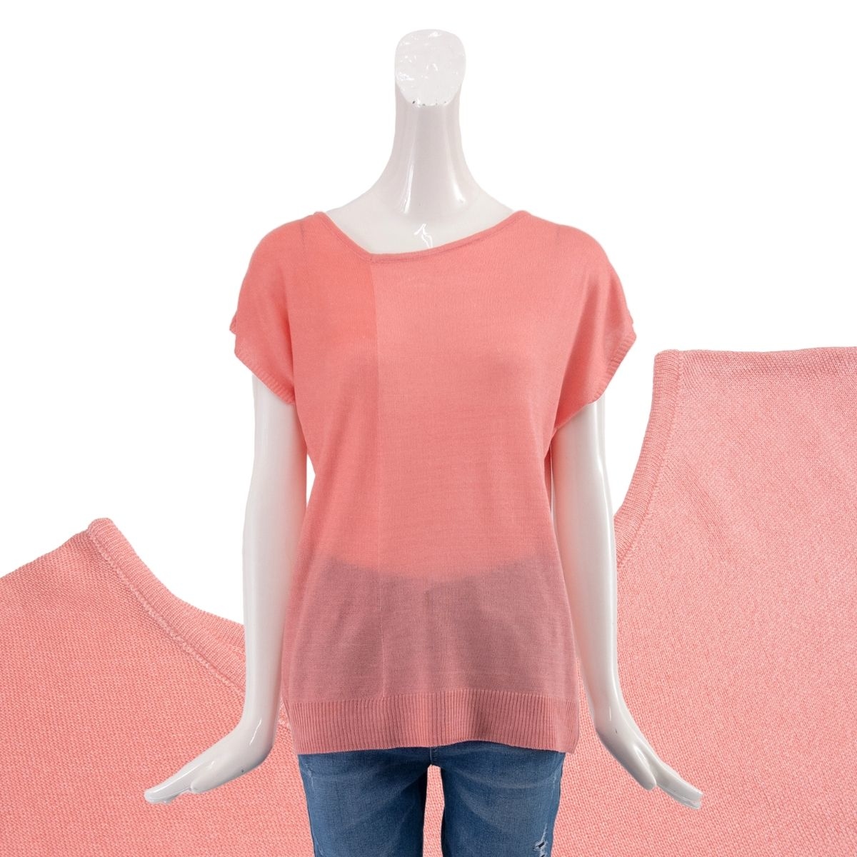 台灣製涼感針織上衣-粉色