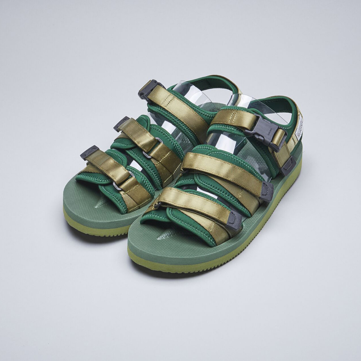 [出清商品售出無退換] SUICOKE GGA-V OG-052V 森林綠 涼鞋 尼龍 耐磨 魔鬼氈 塑膠扣 VIBRAM 黃金大底【SK20052VFG】