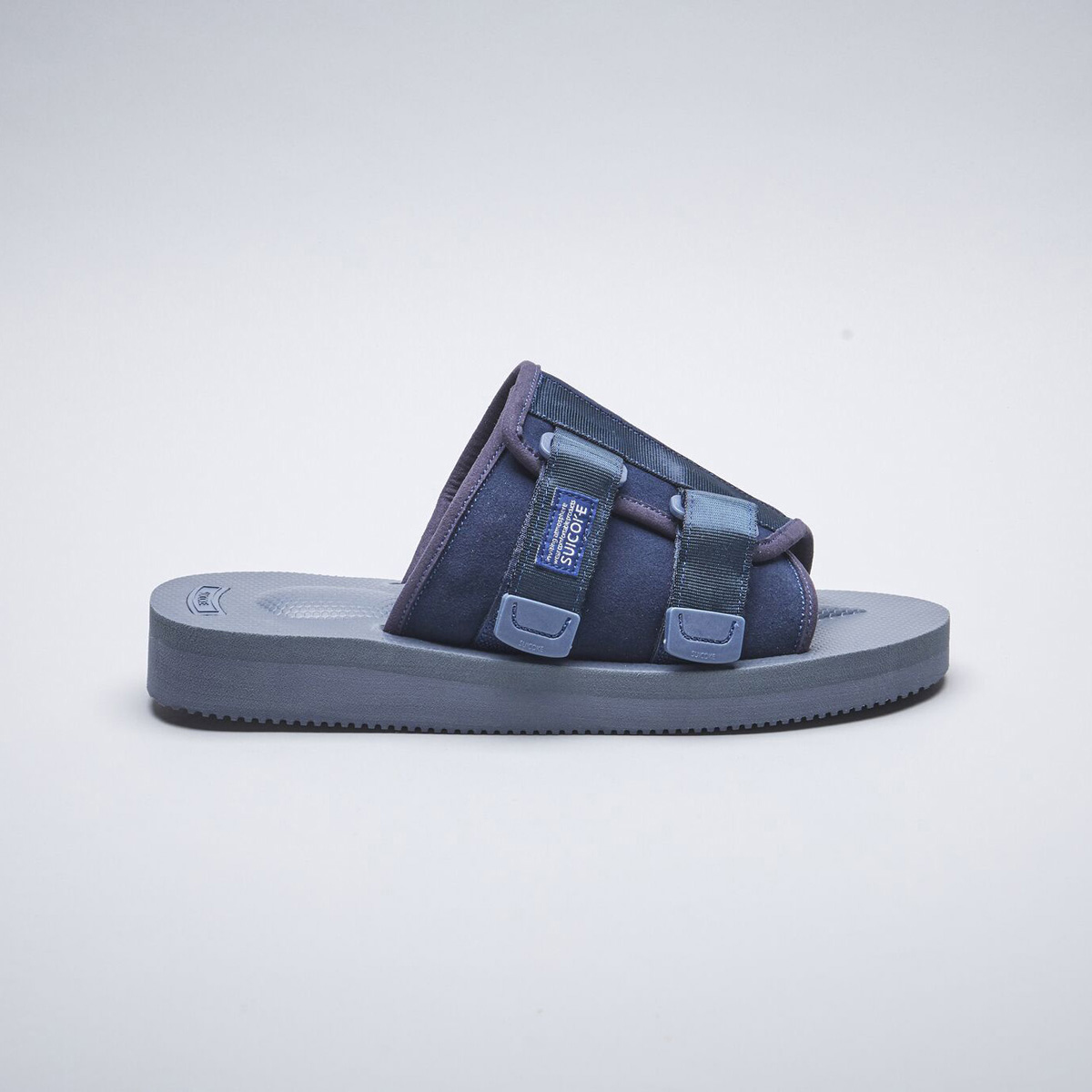 [出清商品售出無退換] SUICOKE KAW-VS OG-081VS 深藍 拖鞋 側扣 麂皮 魔鬼氈 VIBRAM 黃金大底【SK21081VSNY】