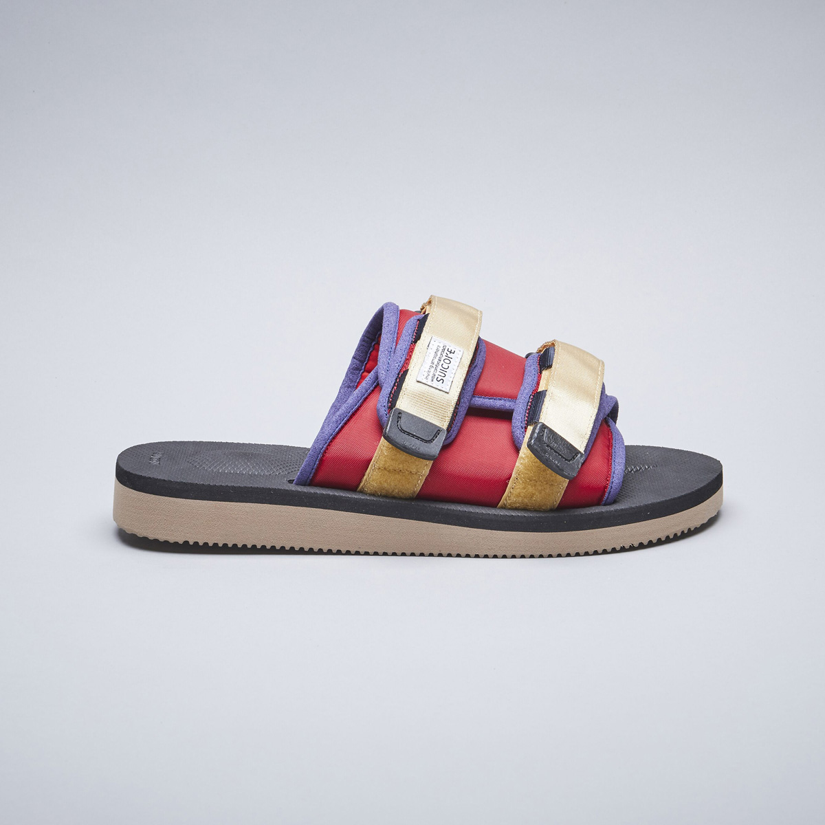 [出清商品售出無退換] SUICOKE MOTO-CAB OG-056CAB 黑紅 紅黑 拖鞋 抗菌鞋床 魔鬼氈 輕量 薄款【SK20056CABRB】