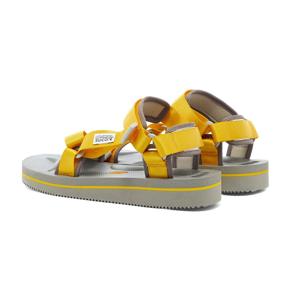 [出清商品售出無退換] SUICOKE DEPA-V2EU3 OG-022V2EU3 銀黃 涼鞋 尼龍 薄底 耐磨 魔鬼氈 VIBRAM 黃金大底【SK20022V2EU3 】