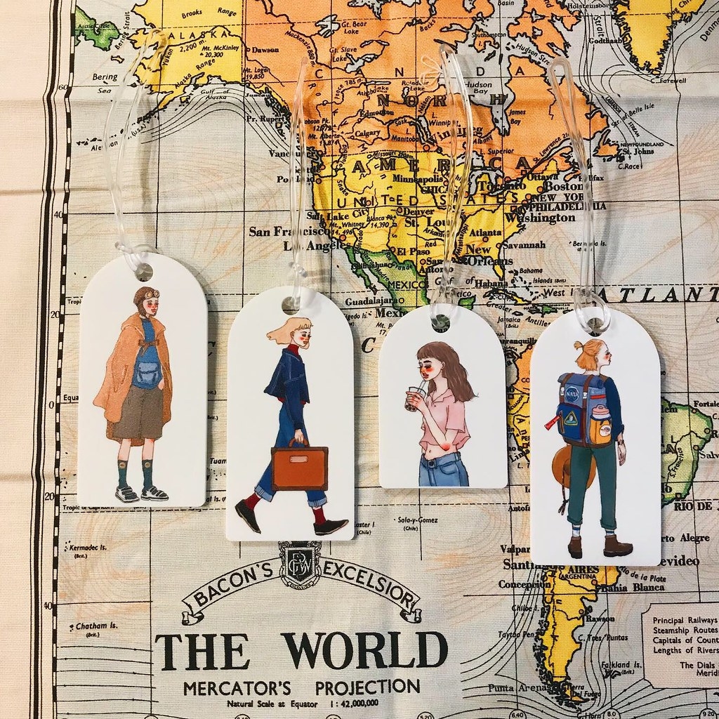 甜蜜旅行壓克力行李吊牌｜甜蜜生活