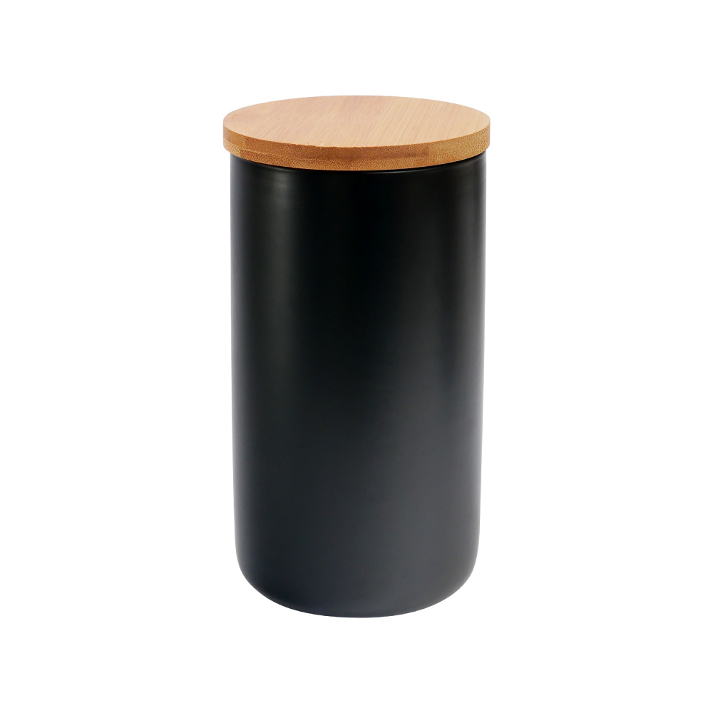 陶瓷密封罐 黑色 - 大