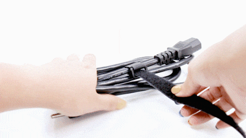 纏繞固定式電線束帶用法-創意生活魔鬼氈客製化選項