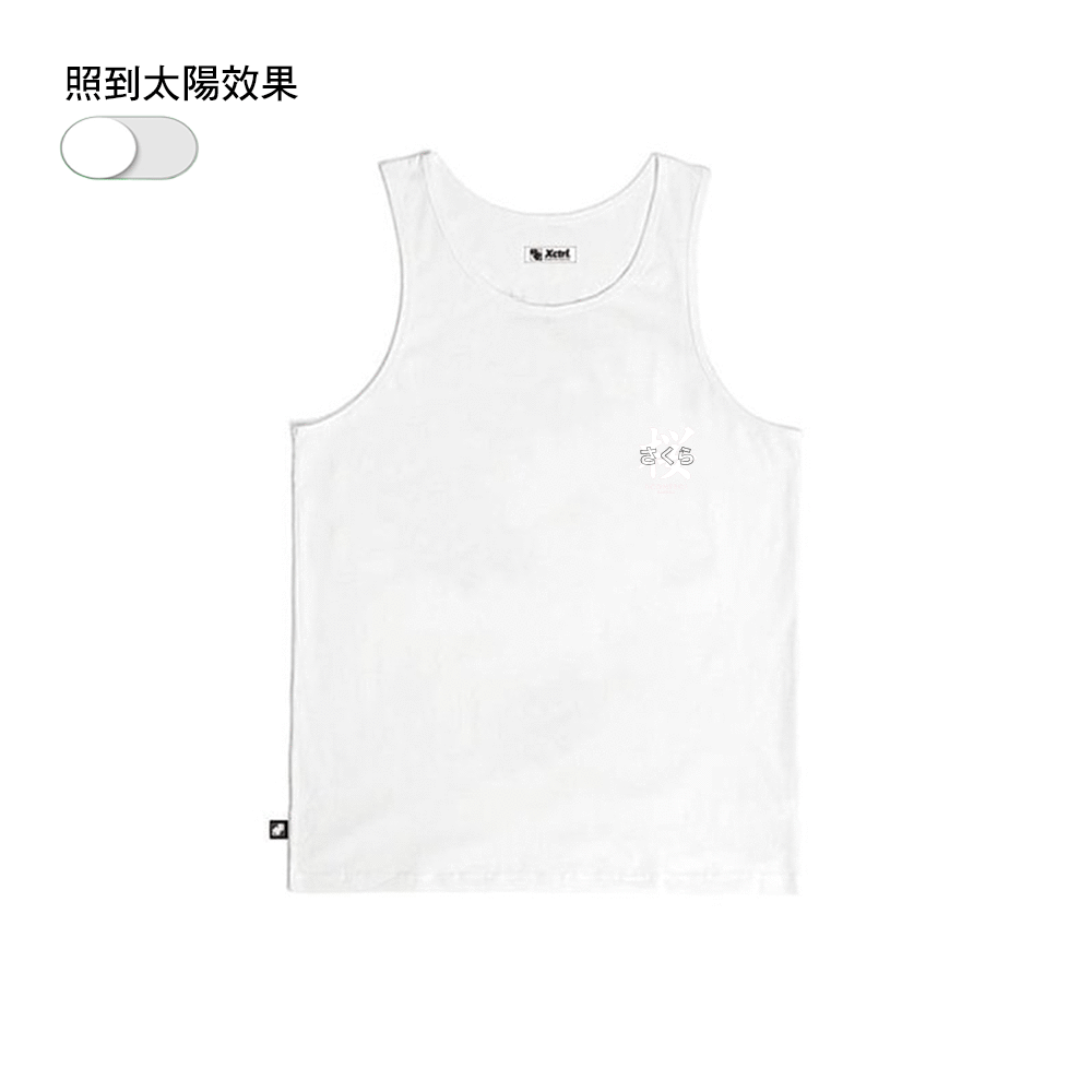 XCTRL 日本櫻花背心-白